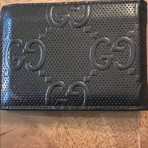 Gucci Black Leather Card Holder